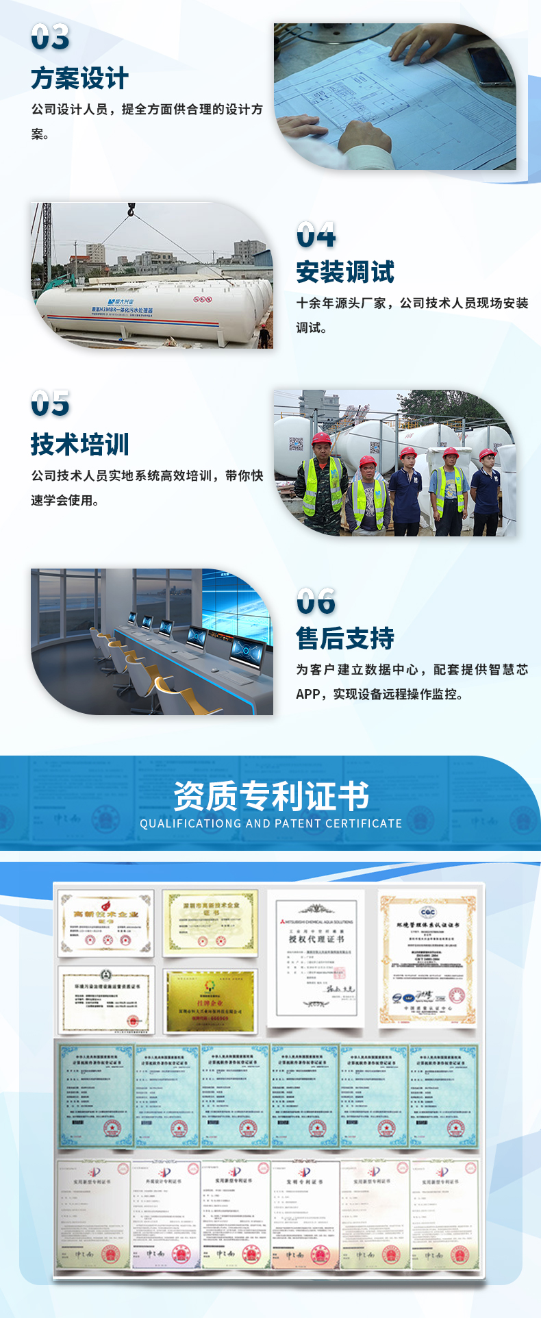 一體化污水處理設(shè)備證書(shū)